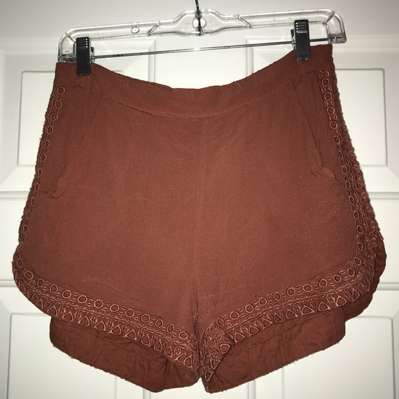 orange shorts - Picture 3 of 4